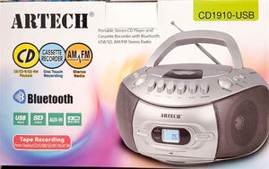 מערכת שמע ניידת כולל בלוטוס ARTECH CD 1910