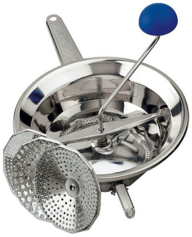 מולין טוחן ירקות ופירות מנירוסטה 20 ס''מ מבית OMAC איטליה – תמונה 2