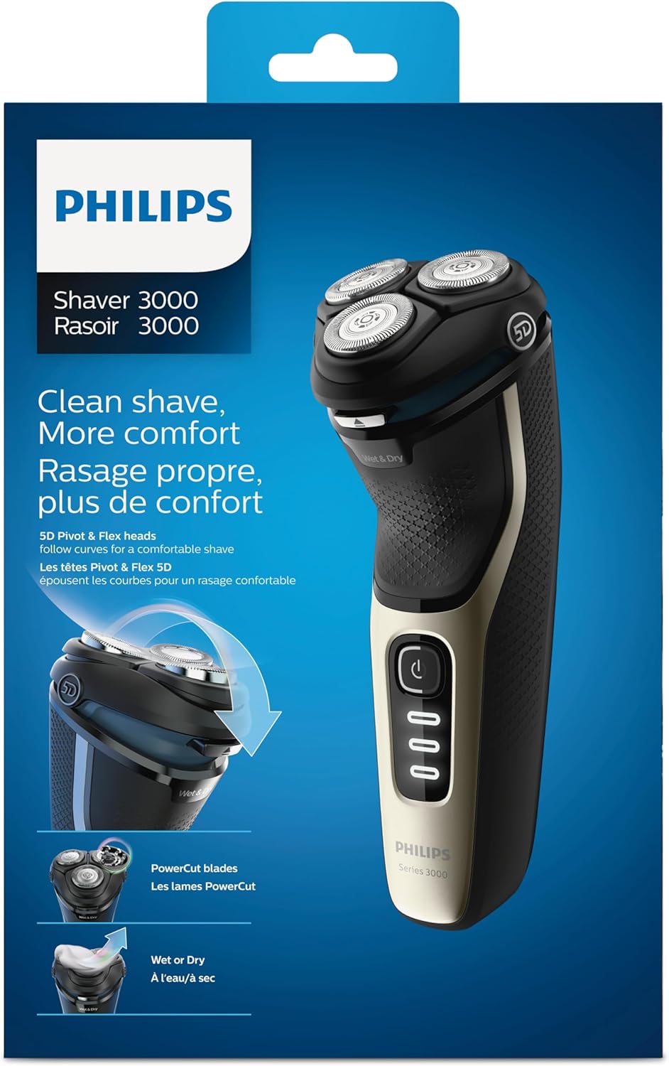 מכונת גילוח חשמלית נטענת Philips S3230/52